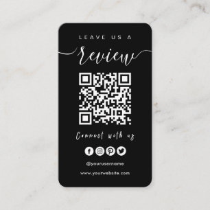 Verbindung mit QR-Code von uns   Verlass US A Revi Visitenkarte