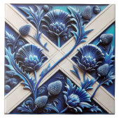 Verbindung mit schottischem Thistles-Design Fliese (Vorderseite)