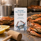 Verbindung mit uns | QR Code Blue Crab Coastsea Visitenkarte