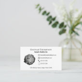 Verbindung mit uns | QR-Code Einfache Logos Modern Visitenkarte (Stehend Vorderseite)