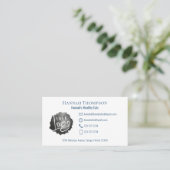 Verbindung mit uns | QR-Code Einfache Logos Modern Visitenkarte (Stehend Vorderseite)