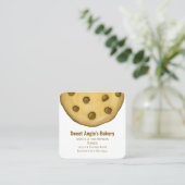 Verbindung mit uns | QR Code Einfaches Backkost Quadratische Visitenkarte (Stehend Vorderseite)