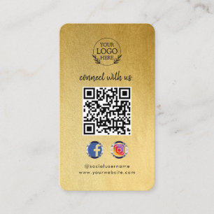 Verbindung mit uns   QR-Code für soziale Medien Visitenkarte