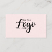 Verbindung mit uns: Rosa Social Media QR-Geschäfts Visitenkarte (Rückseite)