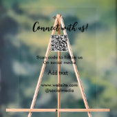 Verbindung mit uns Scan QR Code hinzufügen Website Acrylschild (Neutral)