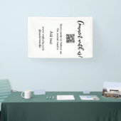 Verbindung mit uns Scan QR Code hinzufügen Website Banner (Messe)