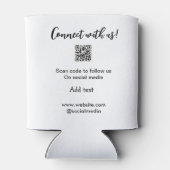 Verbindung mit uns Scan QR Code hinzufügen Website Dosenkühler (Rückseite)