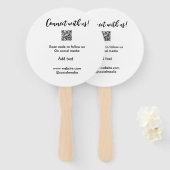 Verbindung mit uns Scan QR Code hinzufügen Website Fächer (Vorne und Hinten)