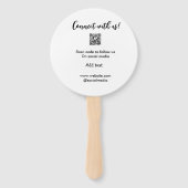 Verbindung mit uns Scan QR Code hinzufügen Website Fächer (Vorderseite)