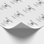 Verbindung mit uns Scan QR Code hinzufügen Website Geschenkpapier (Ecke)