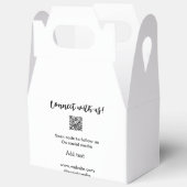 Verbindung mit uns Scan QR Code hinzufügen Website Geschenkschachtel (Offen)