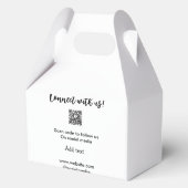 Verbindung mit uns Scan QR Code hinzufügen Website Geschenkschachtel (Rückseite)