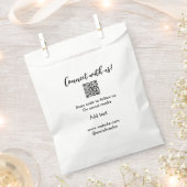 Verbindung mit uns Scan QR Code hinzufügen Website Geschenktütchen (Ausgeschnitten)