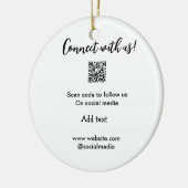 Verbindung mit uns Scan QR Code hinzufügen Website Keramik Ornament (Links)