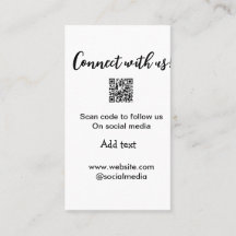 Verbindung mit uns Scan QR Code hinzufügen Website