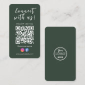 Verbindung mit unserem Facebook Instagramm Qr Code Visitenkarte (Vorne/Hinten)