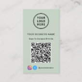 Verbindung mit unserem Logo QR-Codeseite Visitenkarte (Vorderseite)