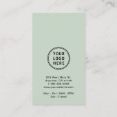 Verbindung mit unserem Logo QR-Codeseite Visitenkarte (Rückseite)