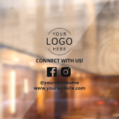 Verbindung mit unserem Social Media-Marketing Fensteraufkleber (Blatt 2)