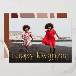 Verbindung | Vollständiges Foto Kwanzaa Folien Feiertagskarte