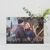 Verbindung | Vollständiges Foto Neujahr Feiertagskarte (Stehend Vorderseite)