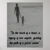 Verbindung von Herzen: Emotionaler Vater und Kind Poster (Vorne)