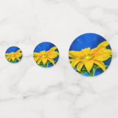 Verbindung von Sonnenblumen Konfetti (Vorderseiten)