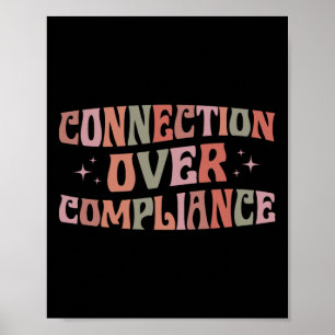Verbindung vor Compliance Autismus-Bewusstsein Spe Poster