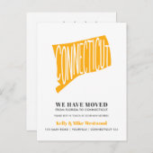 VERBINDUNG Wir haben neue Adresse Neue Zuhause ver Postkarte (Vorne/Hinten)