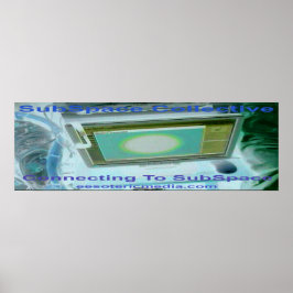 "Verbindung zum Unterraum" 90cm x 30cm Poster