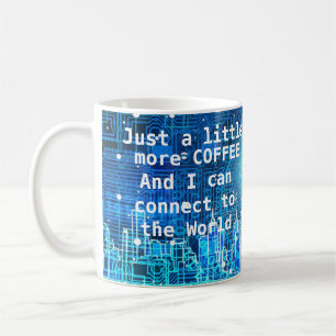 Verbindung zur Welt Kaffeetasse