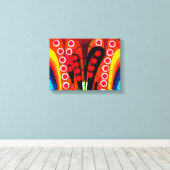 Verbindungen abstrakter Kunst Leinwanddruck (Insitu (Holzboden))