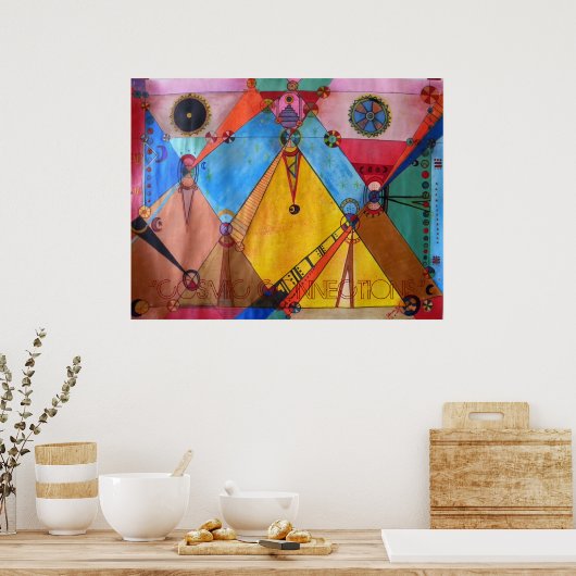Verbindungen, "COSMIC CONNECTIONS" Poster (Küche)