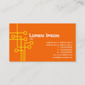 Verbindungen - Gelb und Orange Visitenkarte (Rückseite)