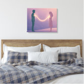 Verbindungsfäden Leinwanddruck (Insitu (Schlafzimmer))