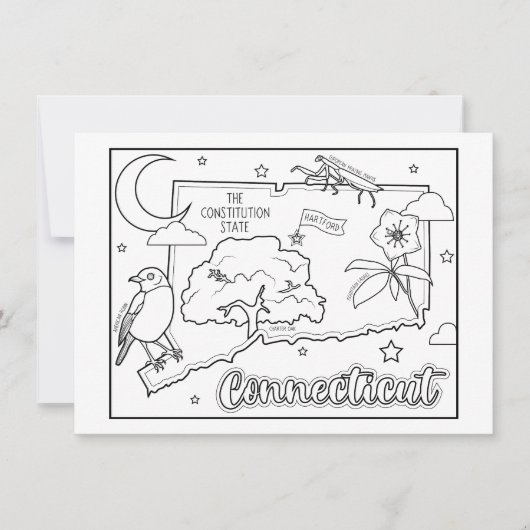 Verbindungsfarbenkollage Einladung (Vorderseite)