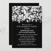 Verbindungspartei für schwarze und weiße Zeichenke Einladung (Vorne/Hinten)