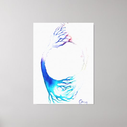 Verbindungsposter Leinwanddruck (Vorderseite)