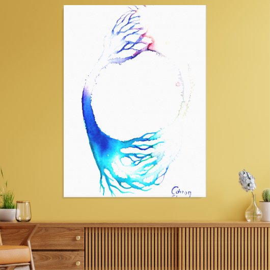 Verbindungsposter Leinwanddruck (Insitu (Wohnzimmer))