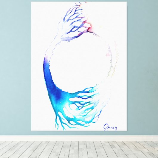 Verbindungsposter Leinwanddruck (Insitu (Holzboden))