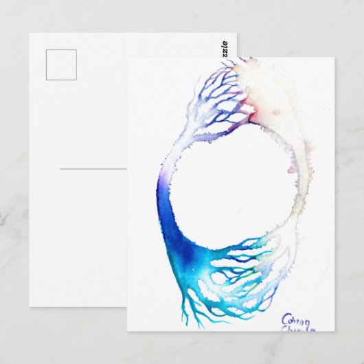 Verbindungsposter Postkarte (Vorne/Hinten)