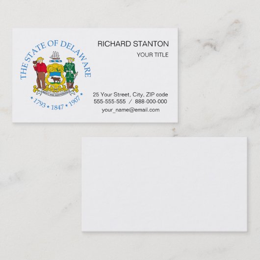 Verbindungszeichen Visitenkarte (Vorne/Hinten)