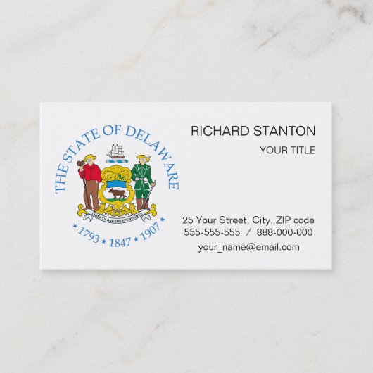 Verbindungszeichen Visitenkarte (Vorderseite)