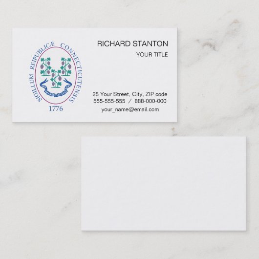 Verbindungszeichen Visitenkarte (Vorne/Hinten)