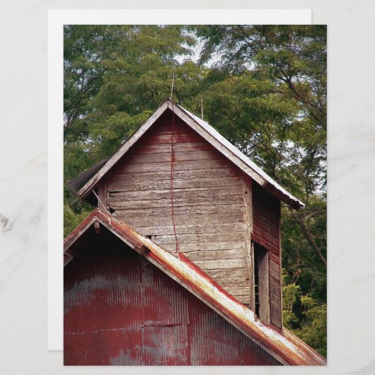 Verblasener Roter Stall Cupola (Vorne/Hinten)