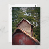 Verblasener Roter Stall Cupola Postkarte (Vorne/Hinten)