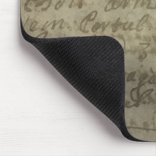 Verblasenes, gealtertes Pergamentpapier, fett brau Mousepad (Ecke)