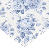 Verblasenes Grandeur: Französisches blaues Shabby Großer Tischläufer (Ecke)