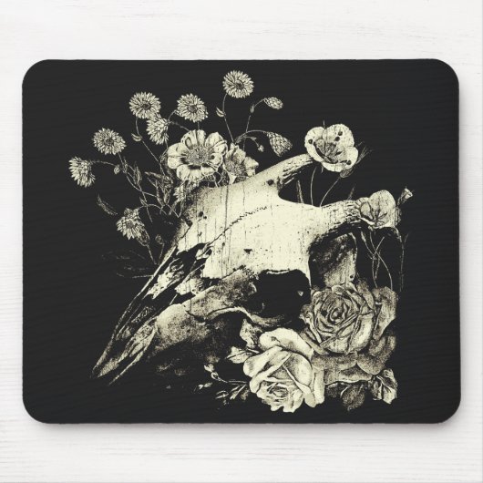 Verblasenes Omen - Gothic Streetwear Design Mousepad (Vorne)