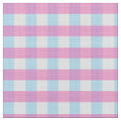 Verblasenes Pink Blue Gingham Stoff (Nahaufnahme)